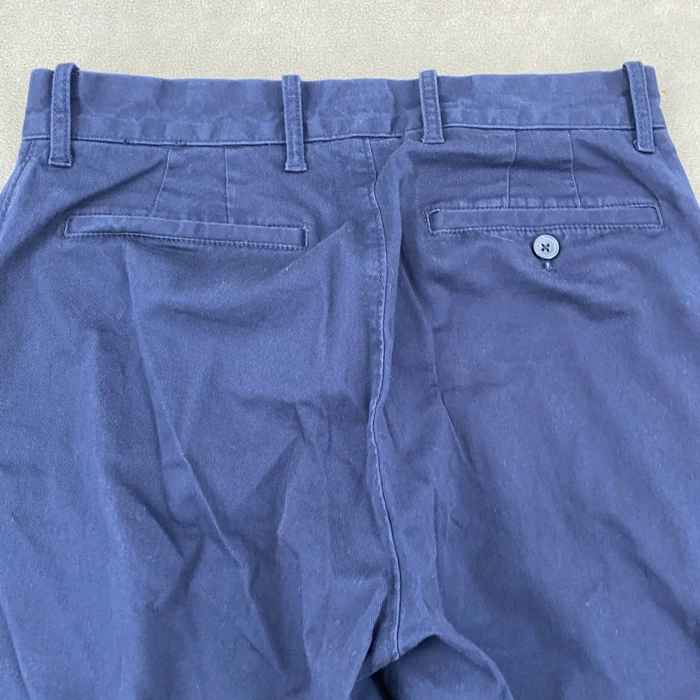 J.Crew Flex Relaxed Fit Chino Pants Mens 29x30 Navy Blue Cotton Stretch Trousers